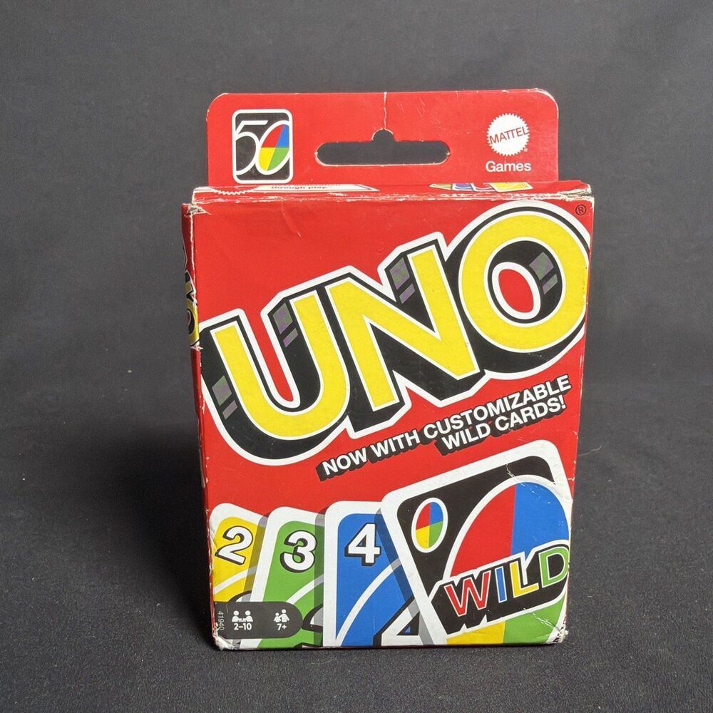 UNO Get Wild Now with Customizable Wild Cards by Mattel Games.
